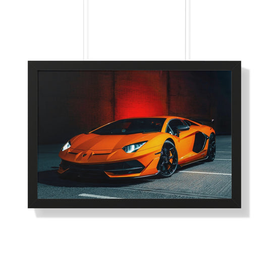 "SVJ" 30" x 20" Framed Lamborghini Poster