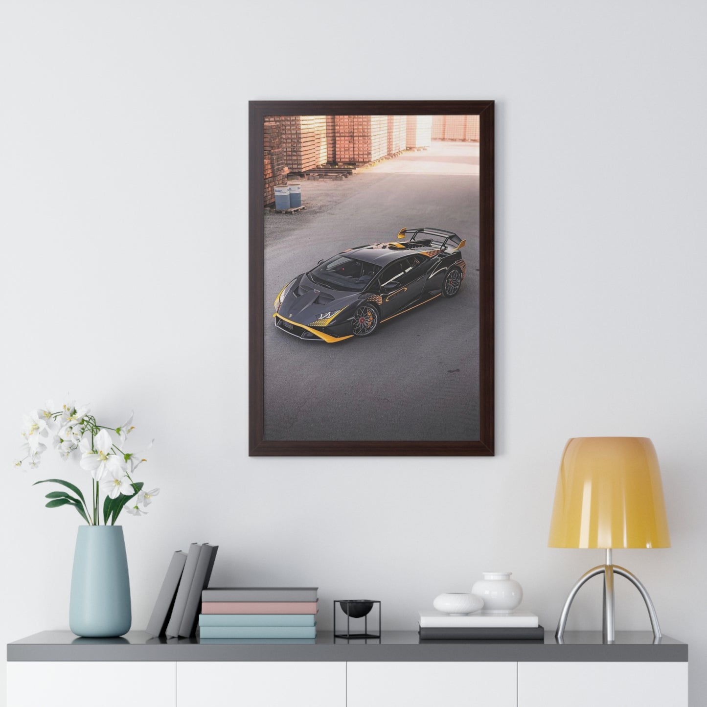 "Race Car" 20" x 30" Framed Lamborghini Poster