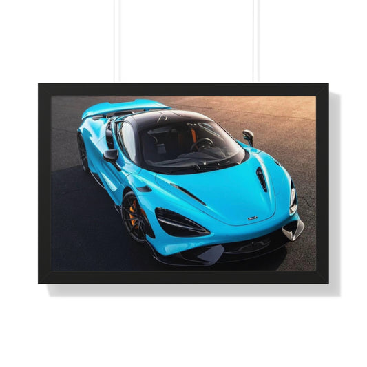 "765LT" 30" x 20" Framed McLaren Poster