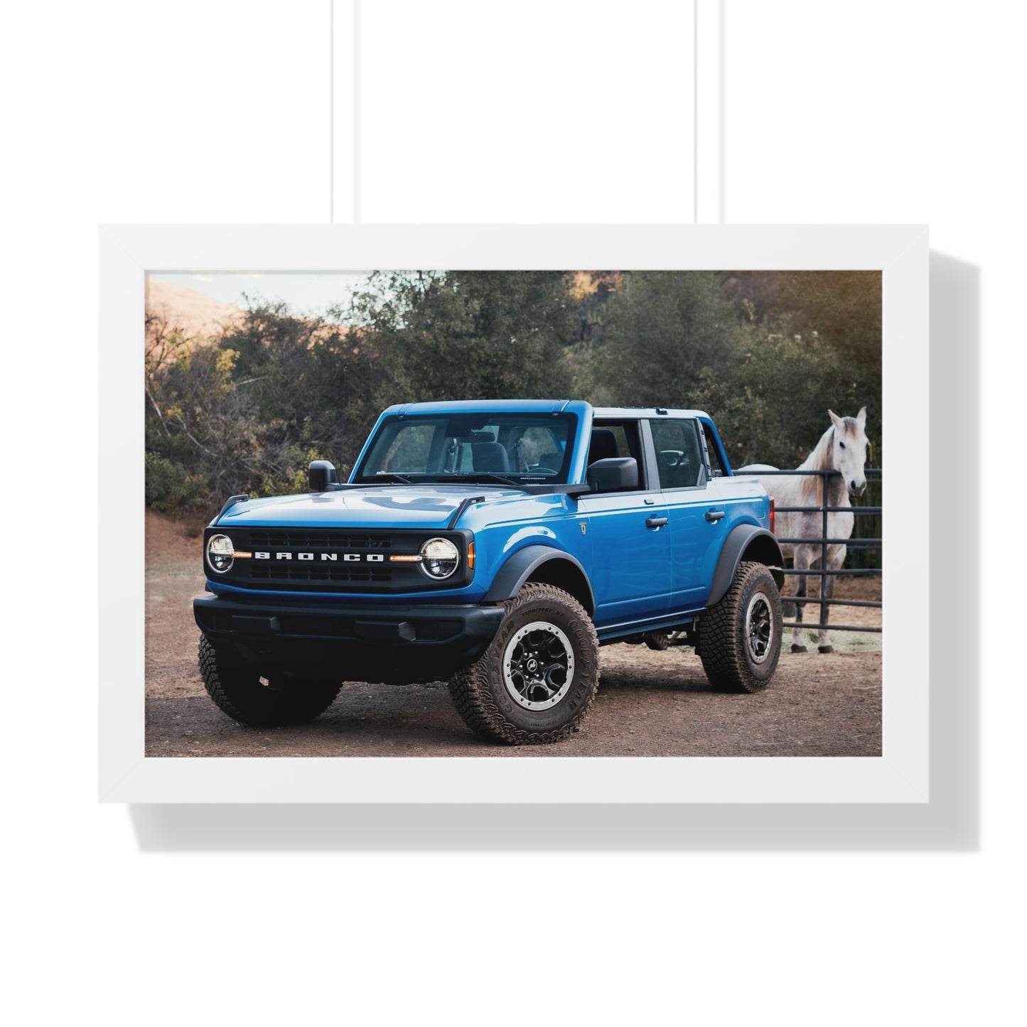 "The Workhorse" 24" x 16" Framed Ford Bronco Poster