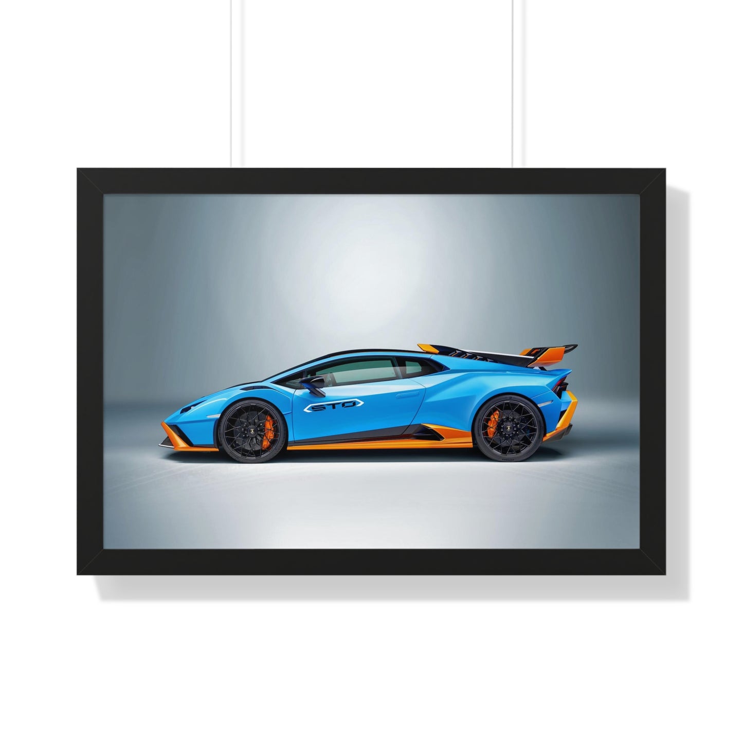 "Side Shot" 30" x 20" Lamborghini Framed Wall Art