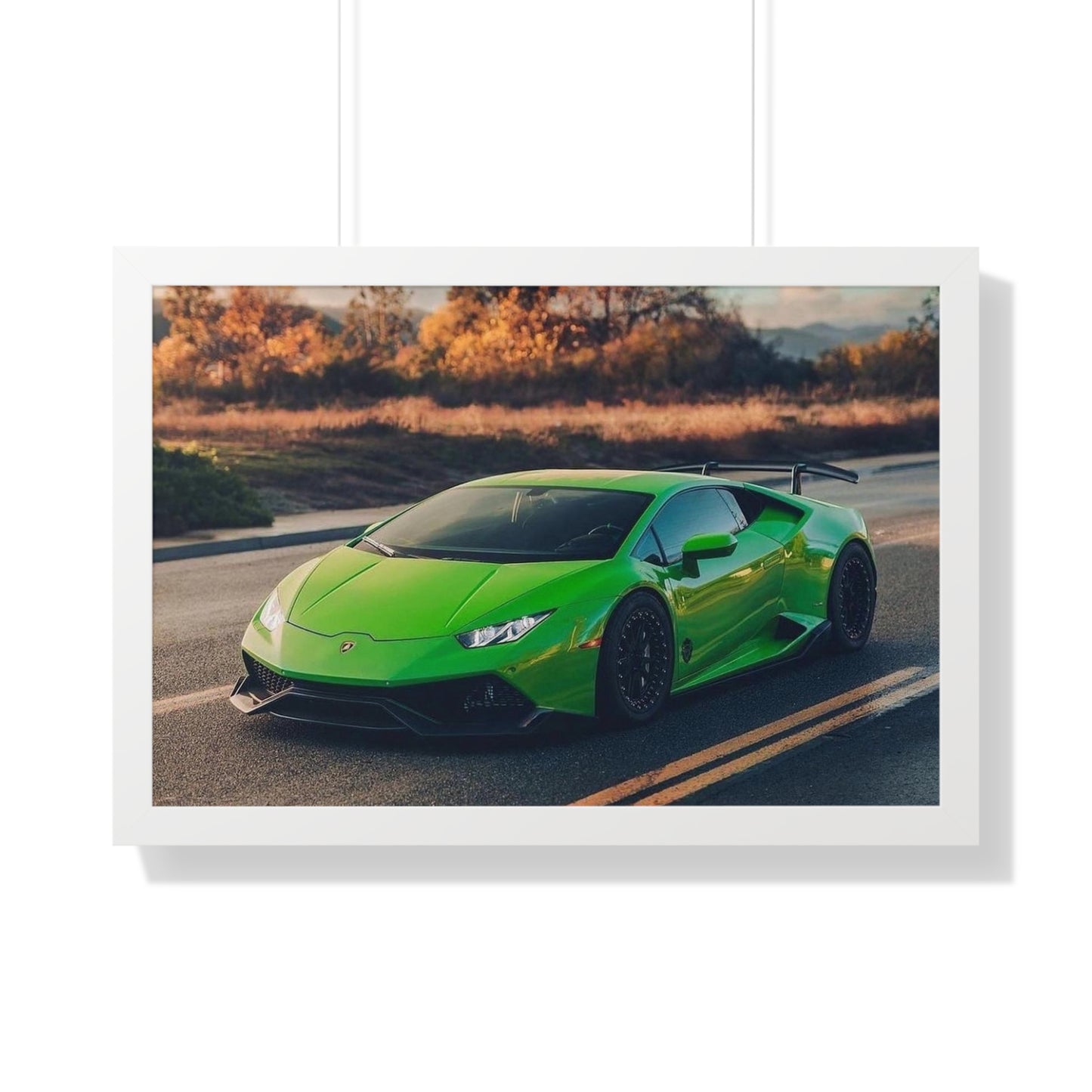 "Verde Mantis" 30" x 20" Framed Lamborghini Poster