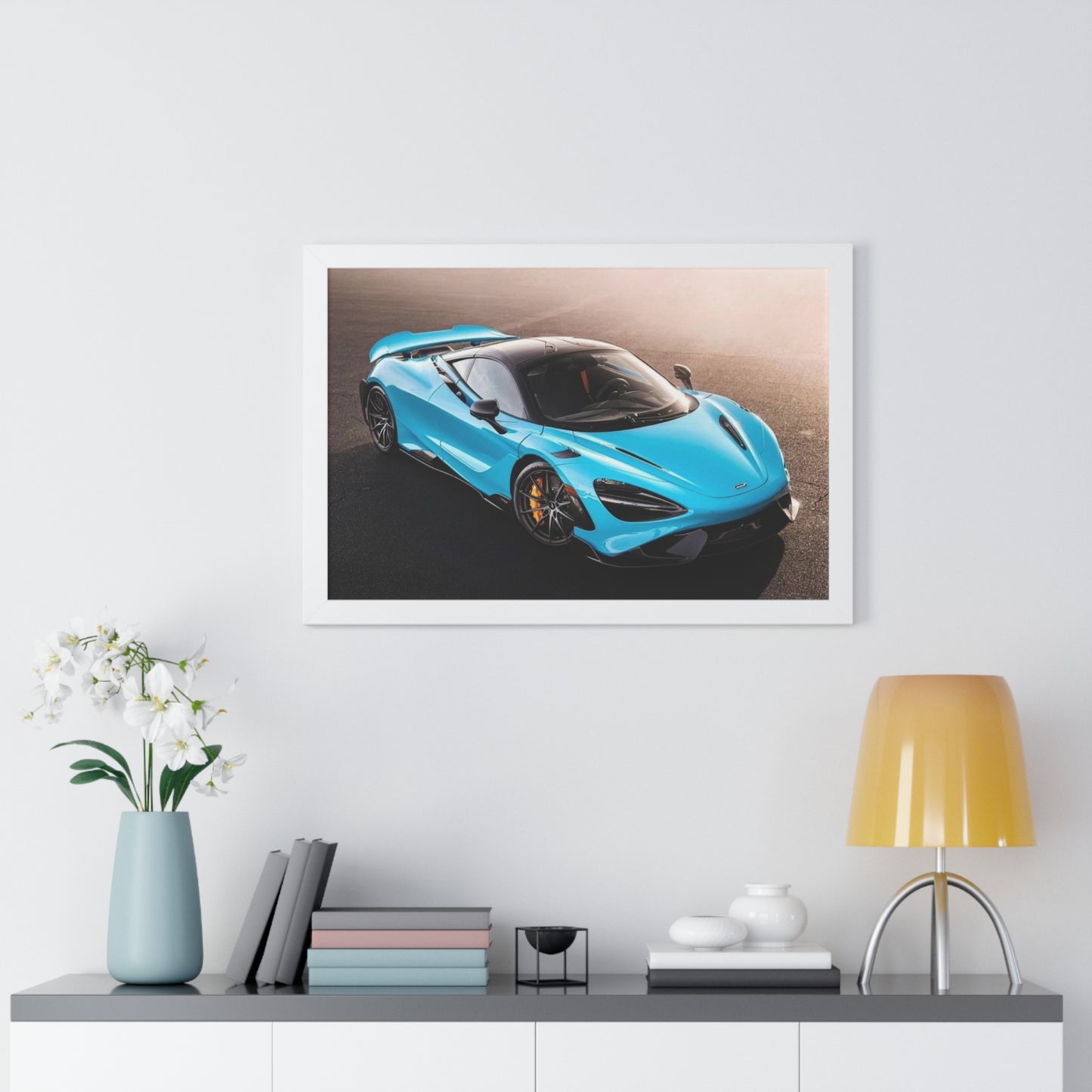 "Tarmac" 30" x 20" Framed McLaren Poster