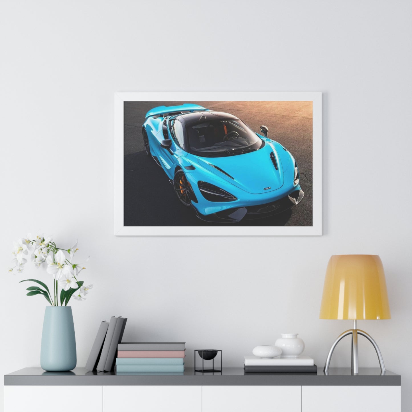 "765LT" 30" x 20" Framed McLaren Poster