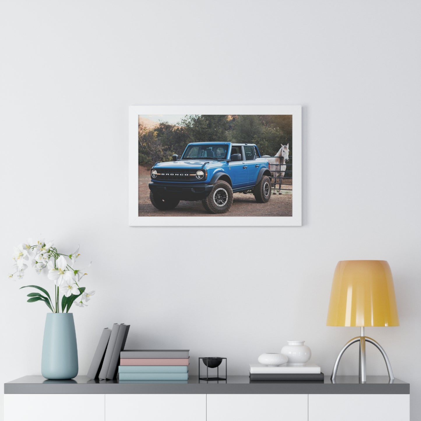 "The Workhorse" 24" x 16" Framed Ford Bronco Poster